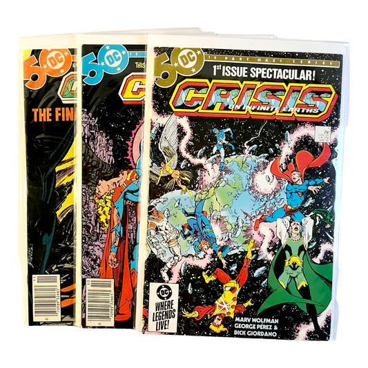 "Crisis on Infinite Earth" #1, #7, #8 (1985) Special Issues