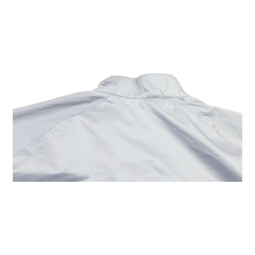 Adidas Jacket Mens 2XL Gray Full Zip Climastorm Windbreaker Lightweight