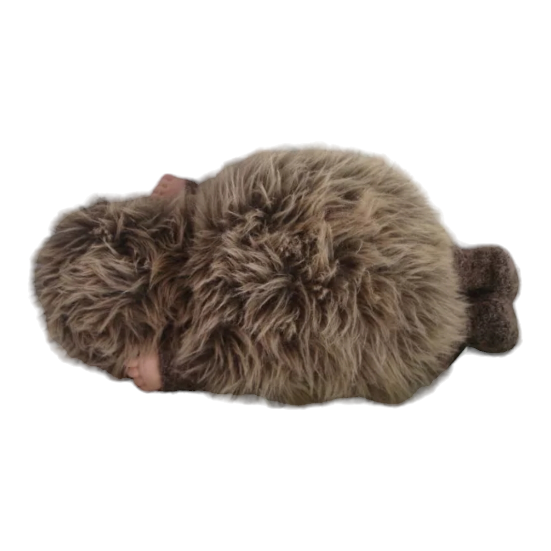 Vintage *Anne Geddes Baby 14" Squirrel (1998) & Large 15" Hedgehog (1997) Dolls