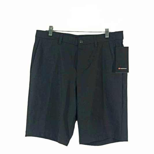 NWT *Men's Lululemon Black Shorts Classic 9" Warpstreme (Size 34)