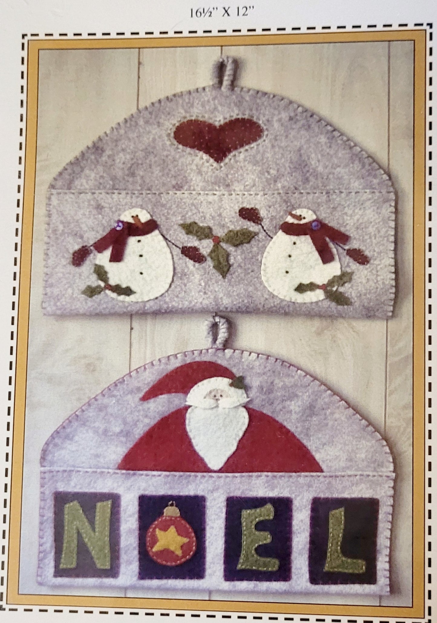 Plum Pudding Pattern Co. "Holiday Cardholders" PLP2071 (Wall Hanging 16.5" x 12")