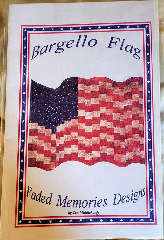 "Bargello Flag" Faded Memories Designs Wall Hanging/Table Topper #98-3