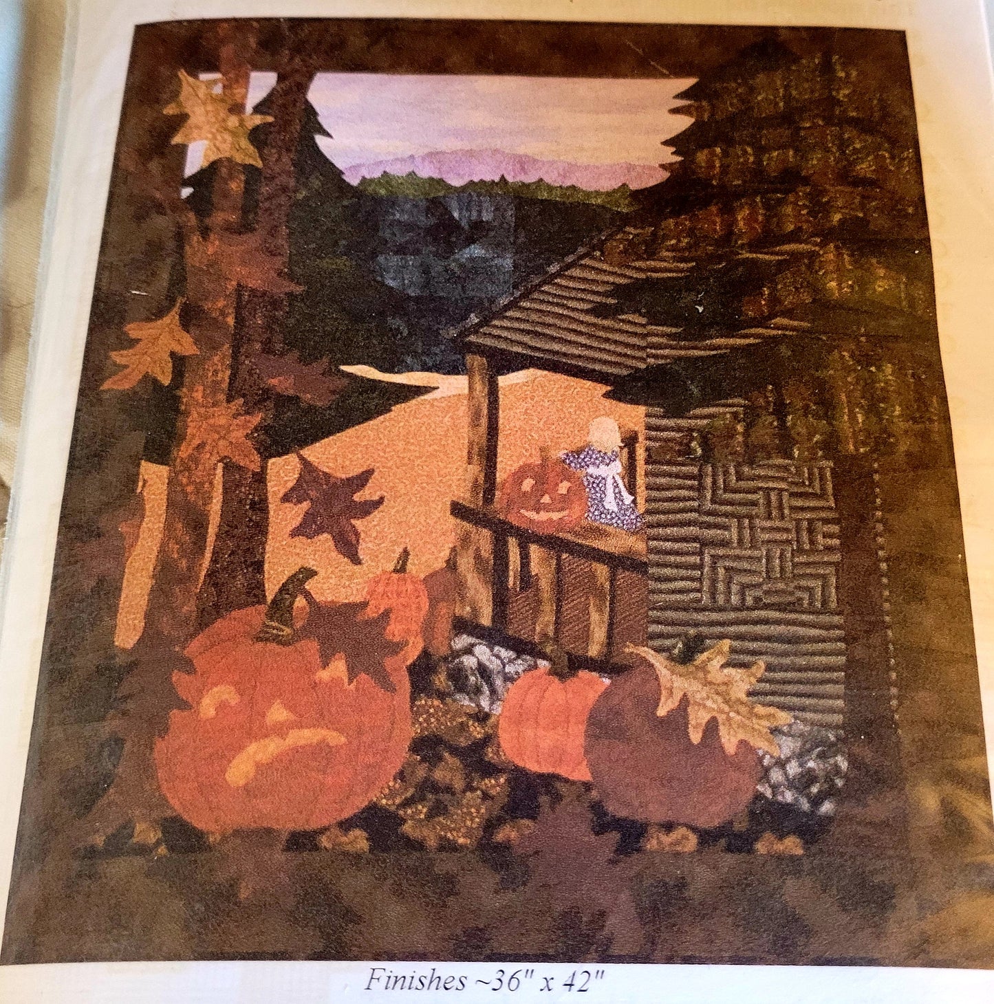 Halloween Story Quilt (36"x 42") "Guilt" by Susan Bucharest