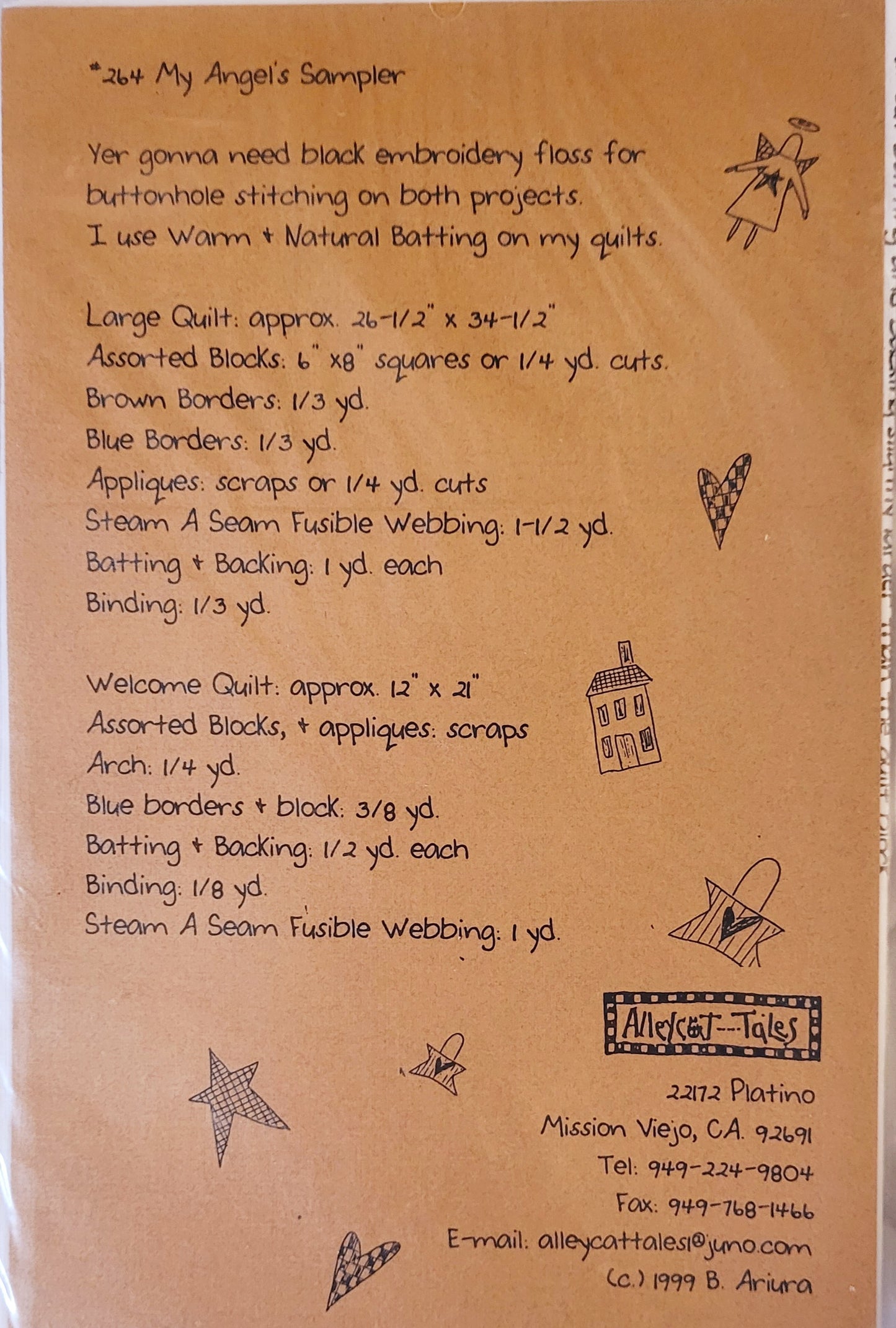 'Two Angel Samplers' (26.5"x 34.5") & (12"x21") *NEW