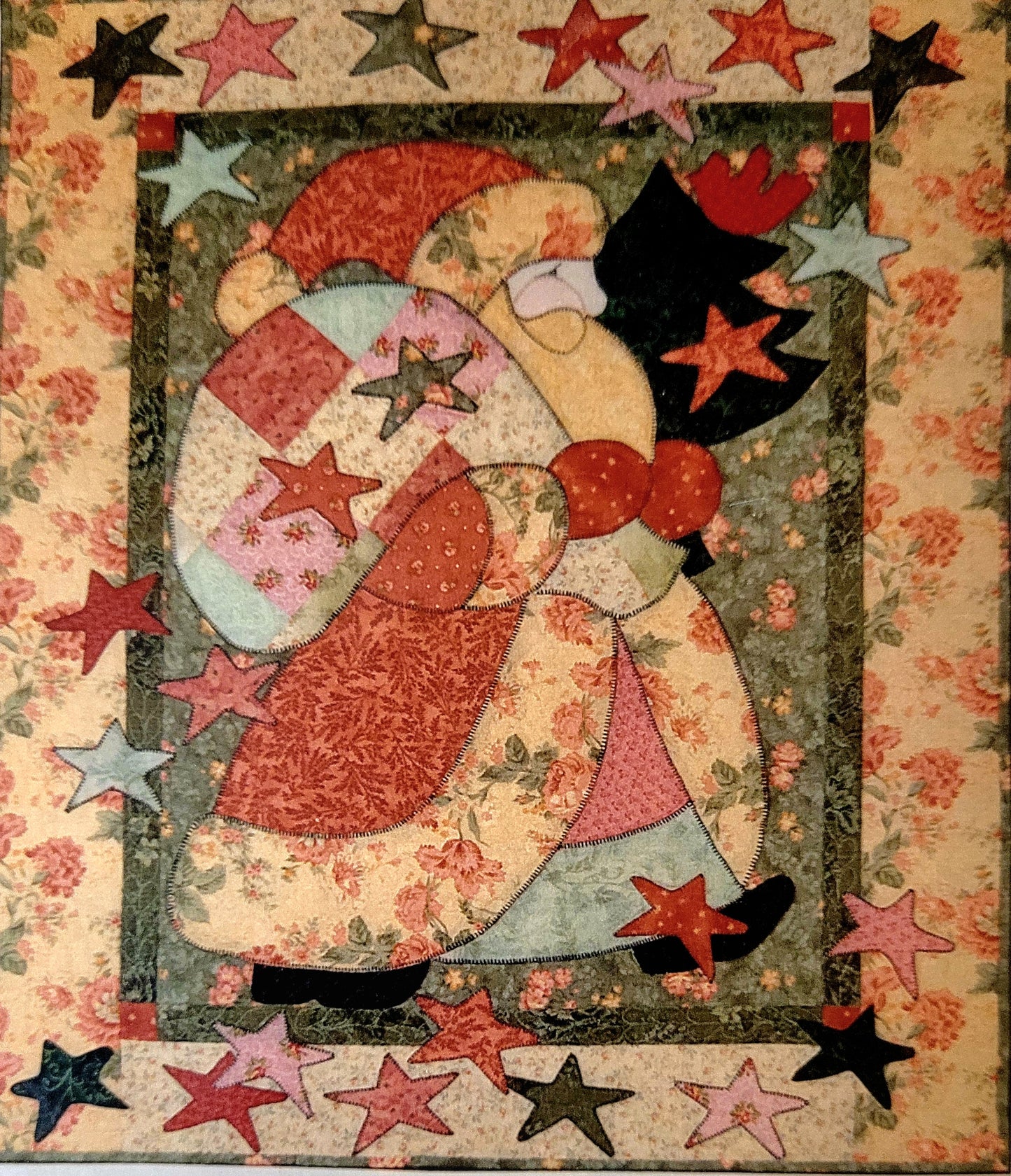 Old Saint Nick * (26.5" x 30.5") Wall Hanging Pattern Quilt #094