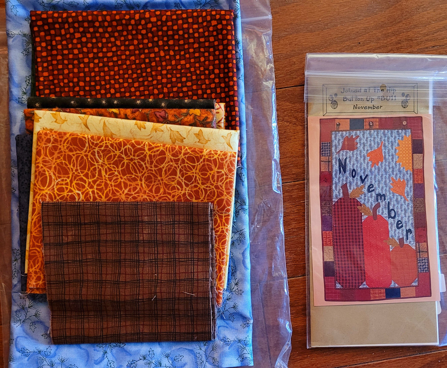 Joined at the Hip 'Button Up' BU11 November Kit (Pumpkins)