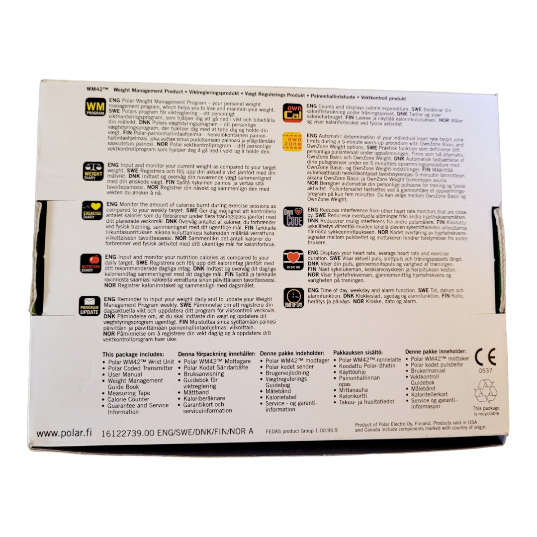 New *Polar Weight Management Watch w/ T31 Transmitter Belt