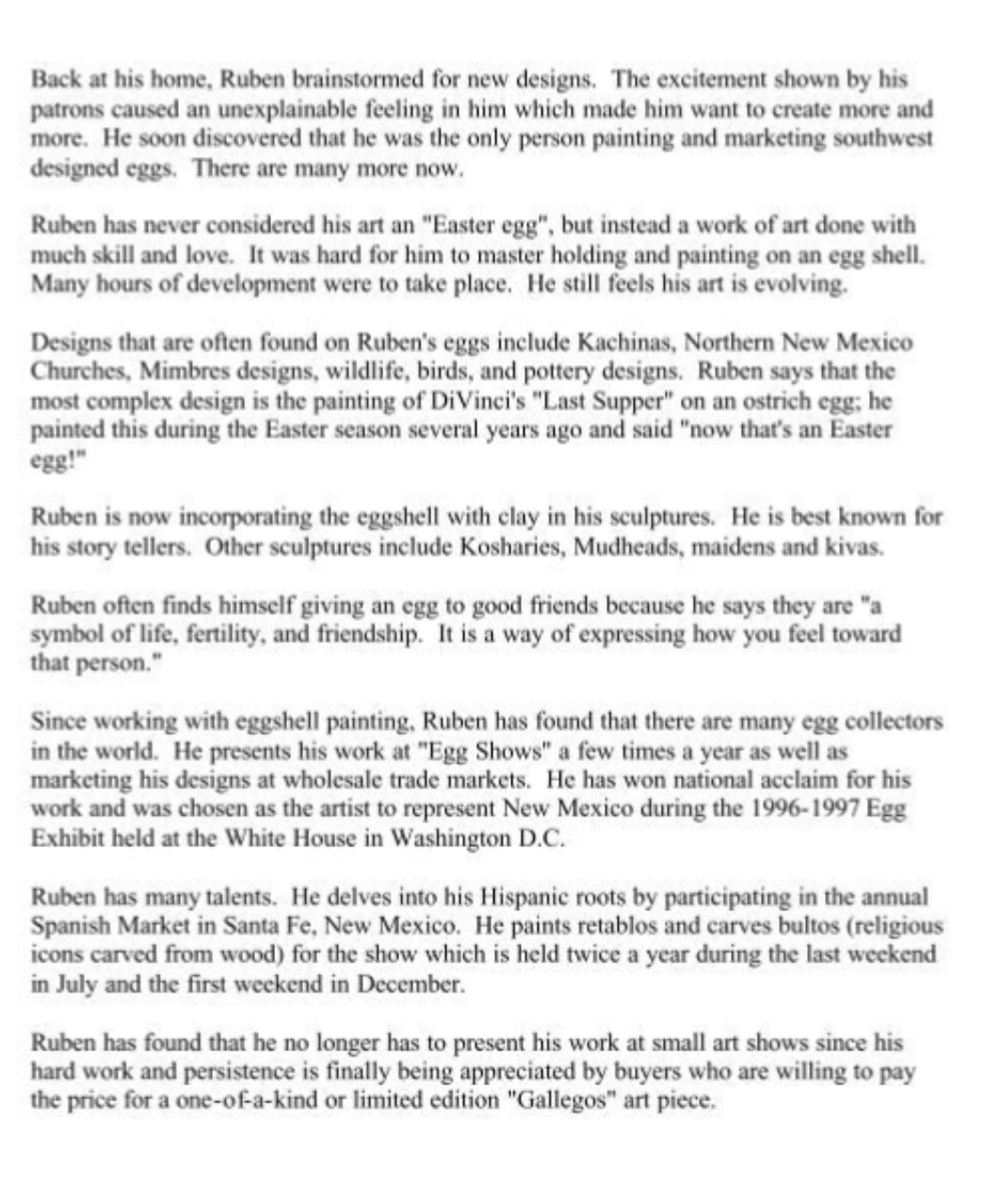 Stunning ~ "Indian Maiden" Pottery Sculpture signed by Ruban Gallegos 1989