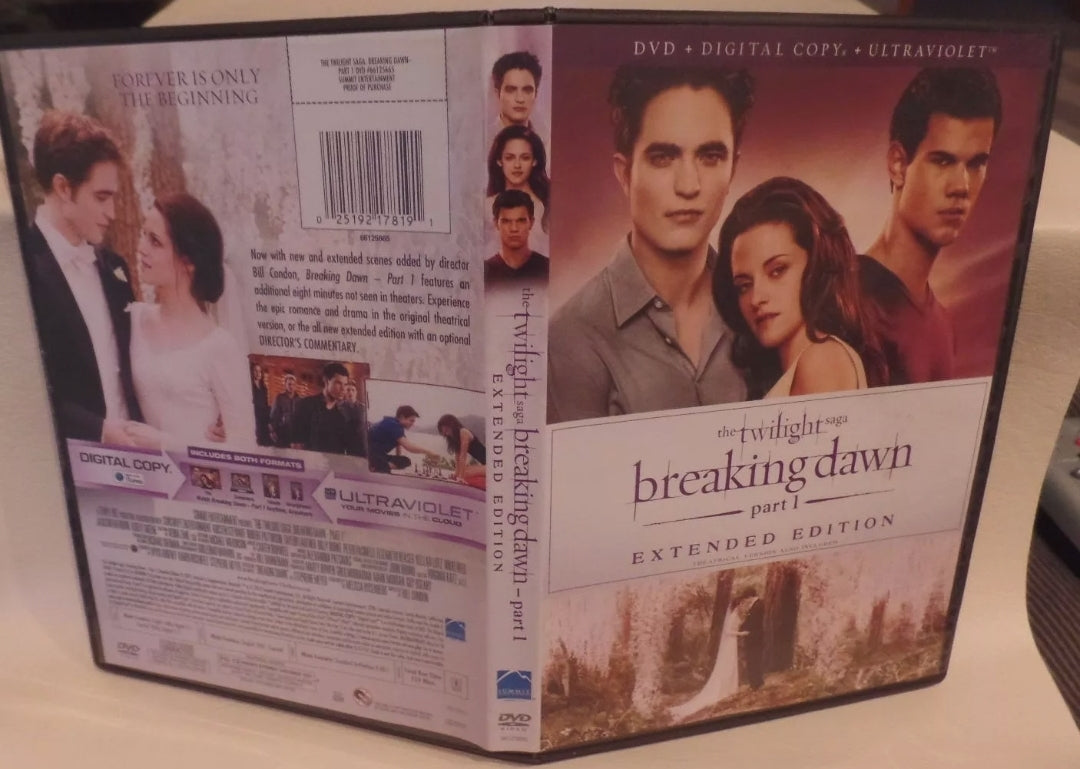 The Twilight Saga: Breaking Dawn Part 1 (DVD, 2013, Extended Ed.)