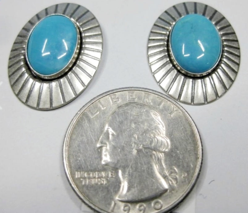 Sterling Silver Southwest Stone Earrings