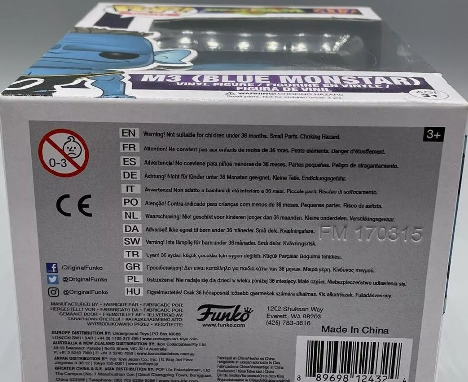 Funko Pop! Space Jam 'M3 (BLUE MONSTAR) #417 Looney Tunes NIB