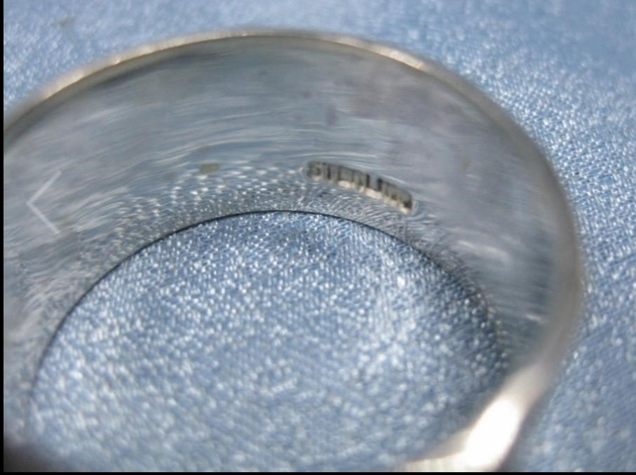 Sterling Silver Multi-Colored Stones Ring *Size 10.5