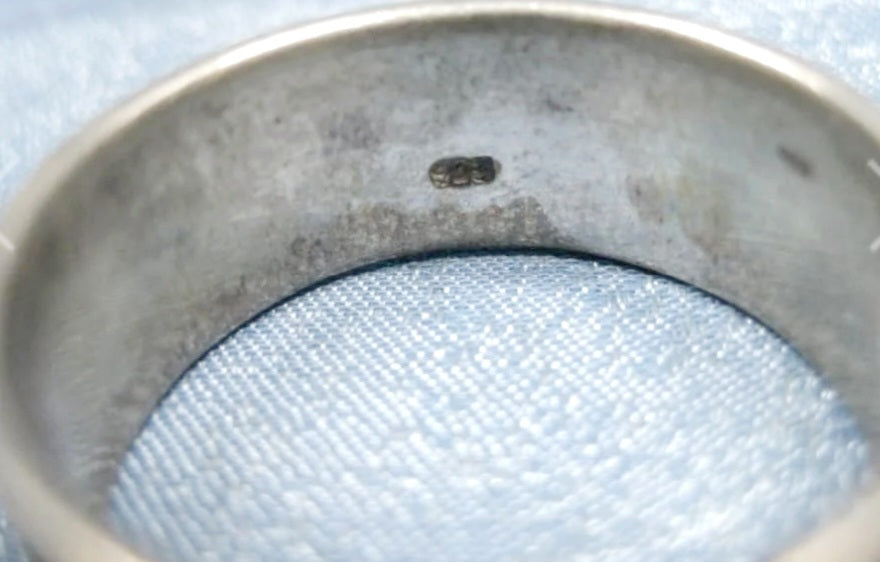Sterling Silver .925 Tribal Ring Hallmarked * Size 10