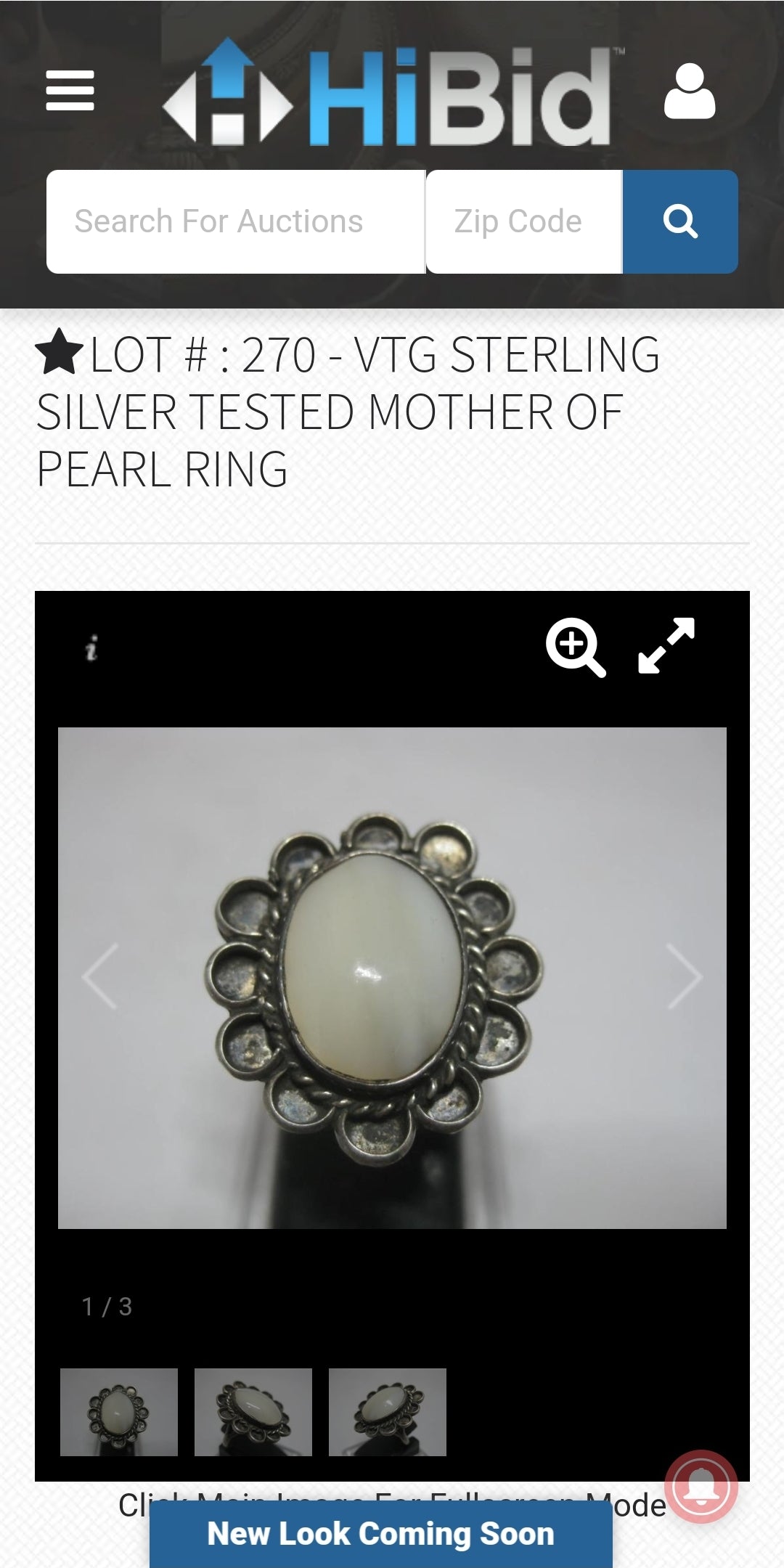 Beautiful Sterling Silver & Mother of Pearl Native Ring (Size 5.25)