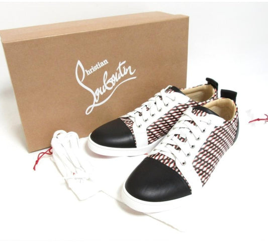 "CHRISTIAN LOUBOUTIN" *Low-Cut Leather Sneakers (Size 8/41) RARE NIB