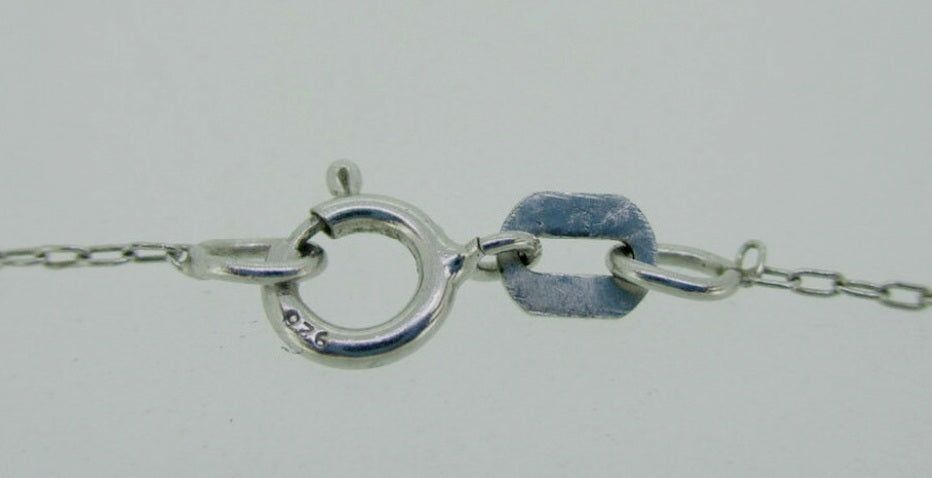 Gorgous Sterling Silver Infinity Twist Accent 22" Necklace