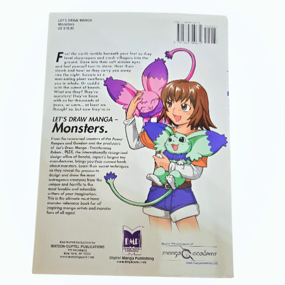 Great *Plex, "Let's Draw Manga Monsters" Art Instruction Guide 136-pg (2004)