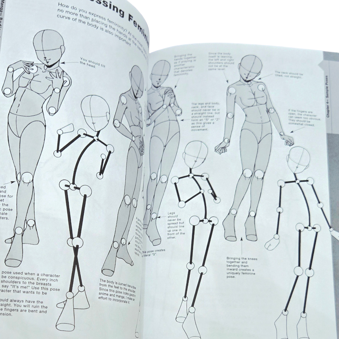 "Let's Draw Manga: Bodies & Emotions by Tadashi Ozawa (Beginner-Intermediate)