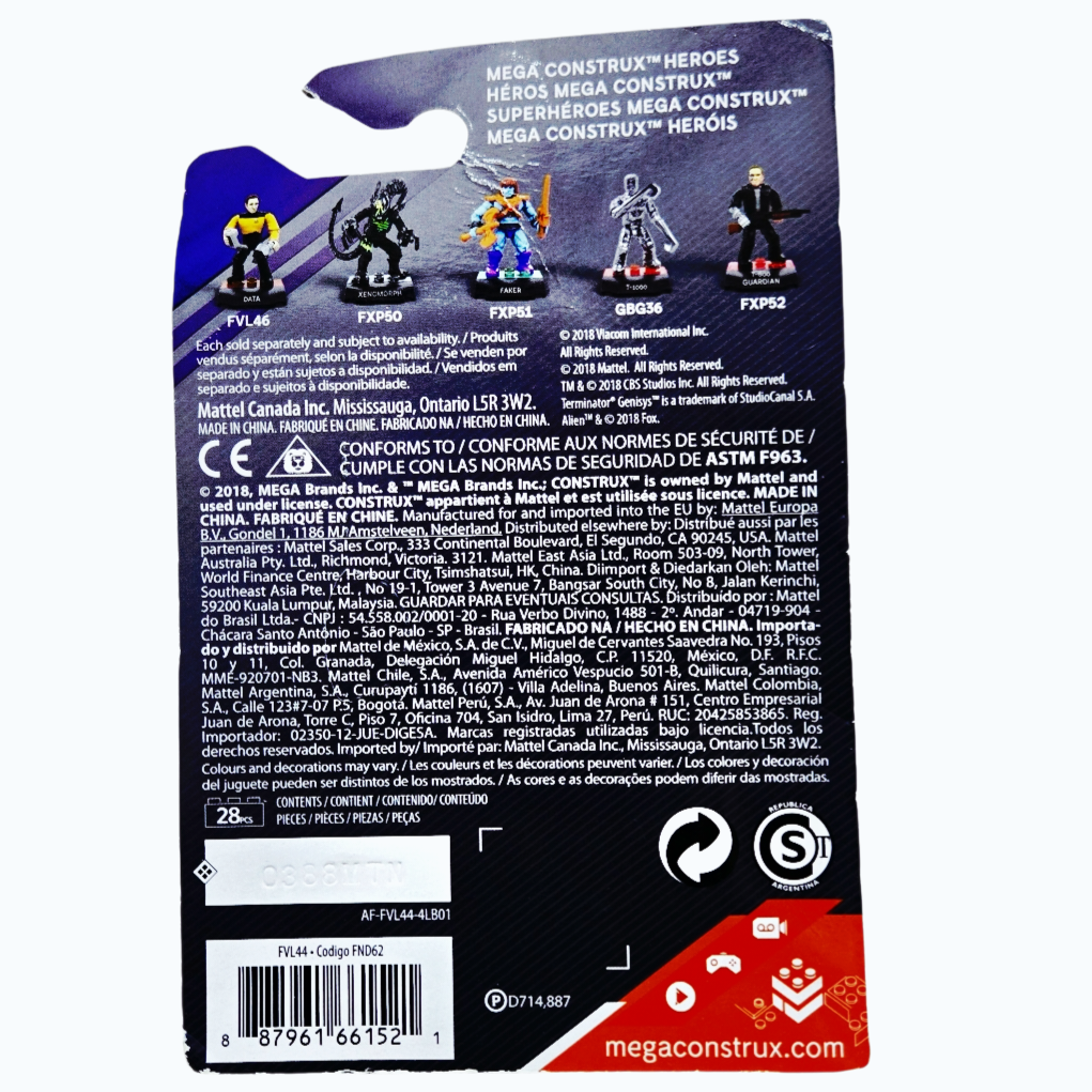 NIP *Mega Construx Heroes Series 3: Leonardo Action Figure #FVL44