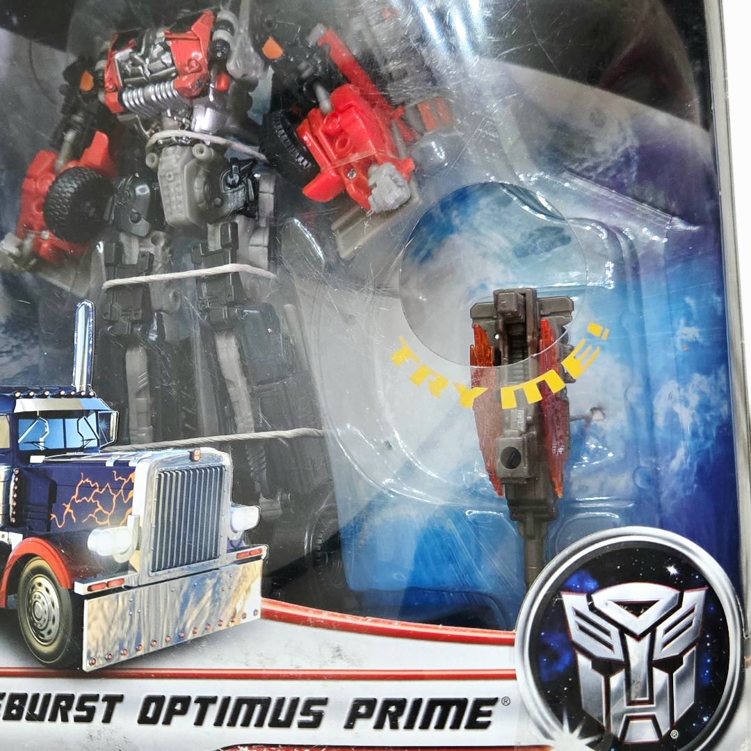 NIB *Transformers: Dark of the Moon MechTech Voyager Class Fireburst Optimus Prime