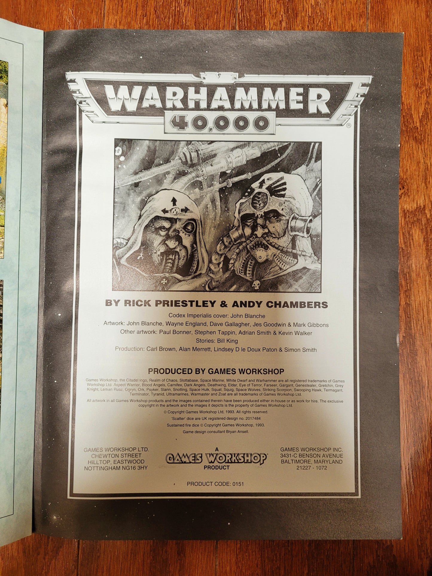 3 Original(1993)Warhammer: RULEBOOK WARGEAR CODEX