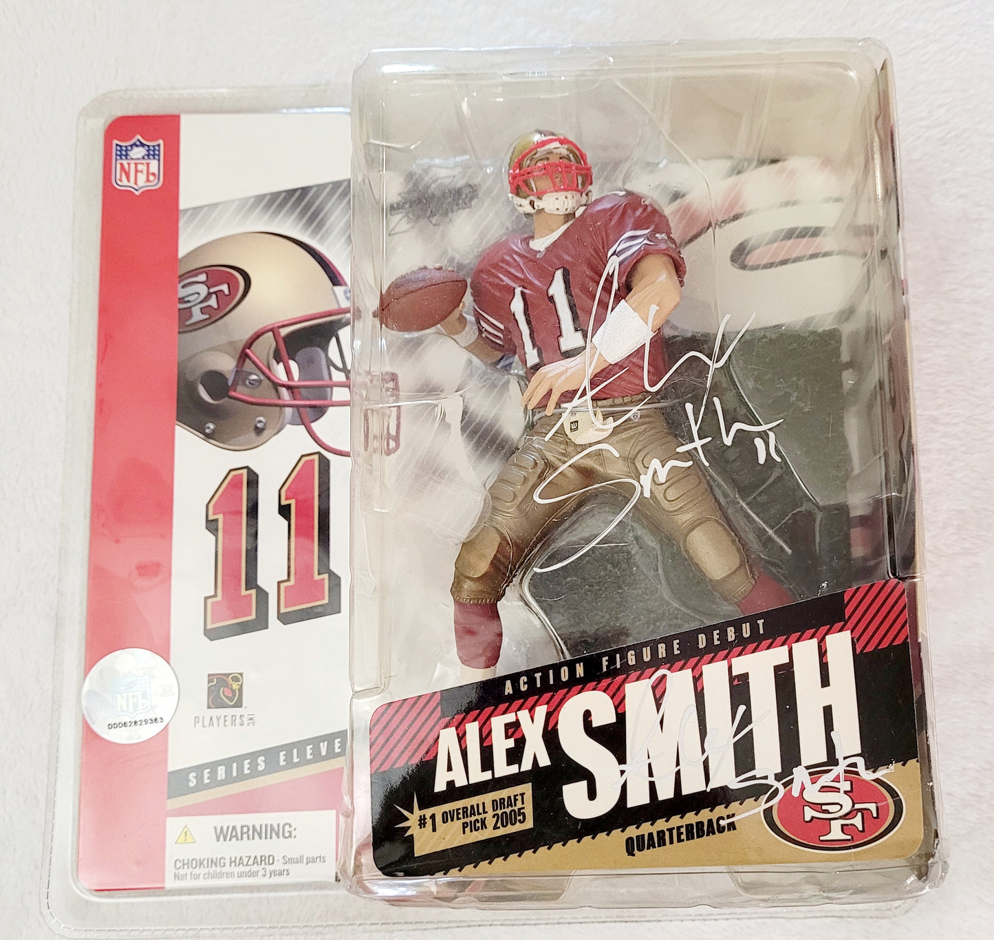 New *McFarlane NFL Series #11 49ers QB "ALEX SMITH" Rookie (2005) *SIGNED