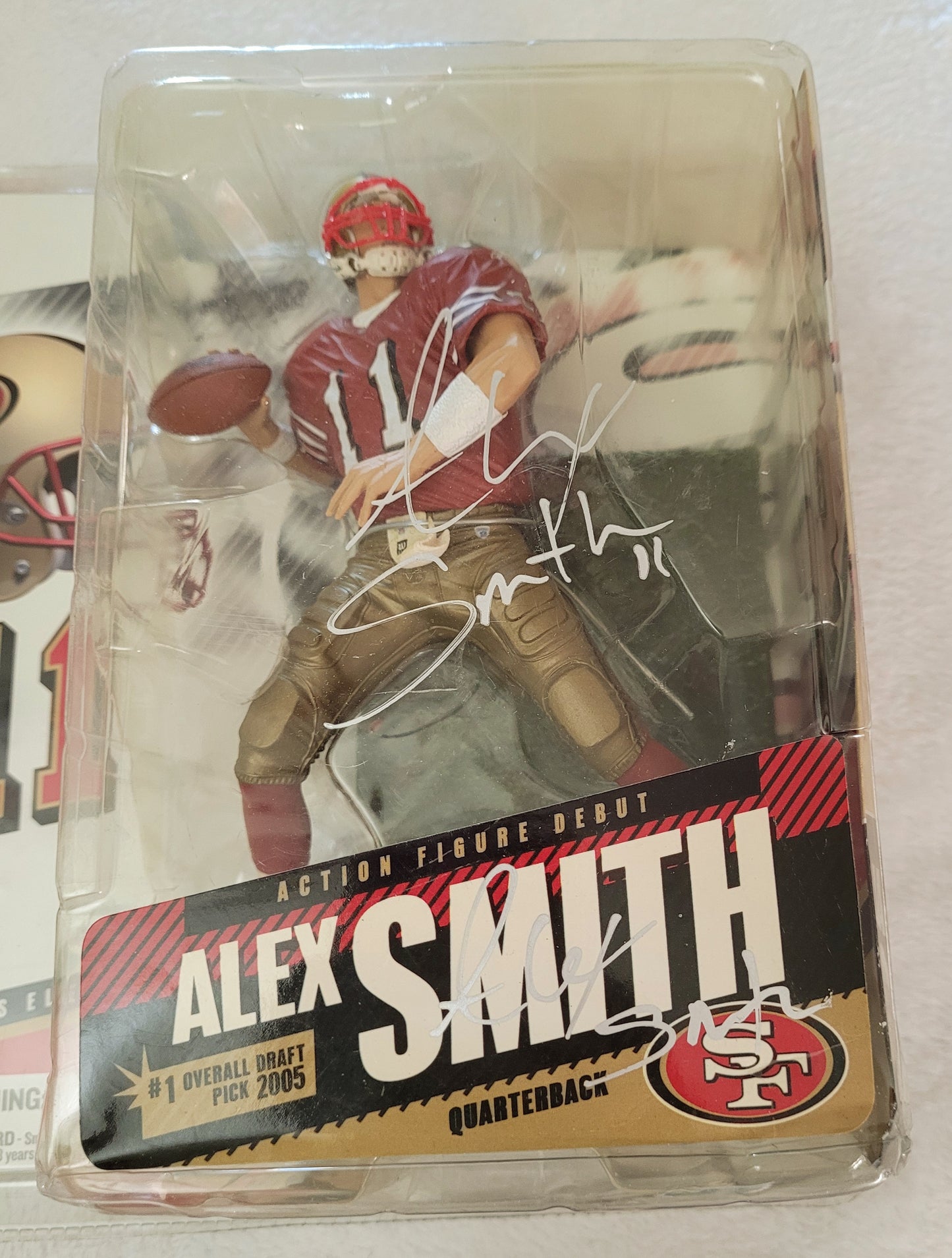 New *McFarlane NFL Series #11 49ers QB "ALEX SMITH" Rookie (2005) *SIGNED