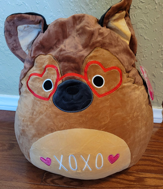 NWT *"MARIO" The German Shephard (16" Squishmallow) Special Valentine Edition