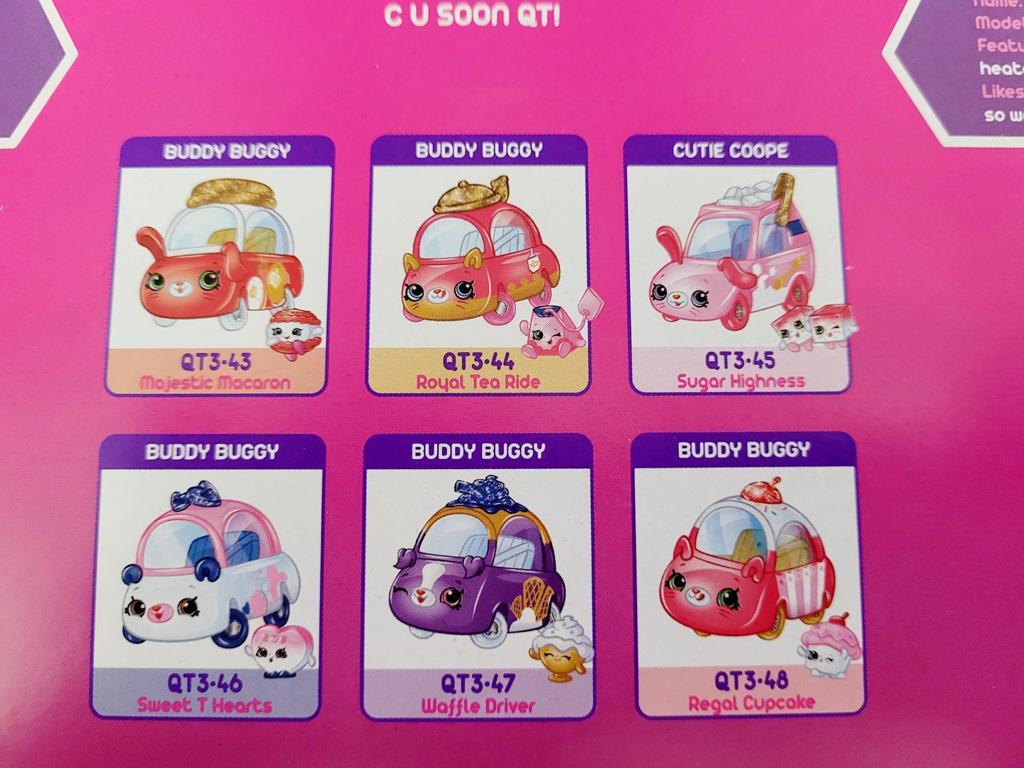 Shopkins Cutie Cars (Royal Edition) 8 Cars w/ Matching Mini Shopkins