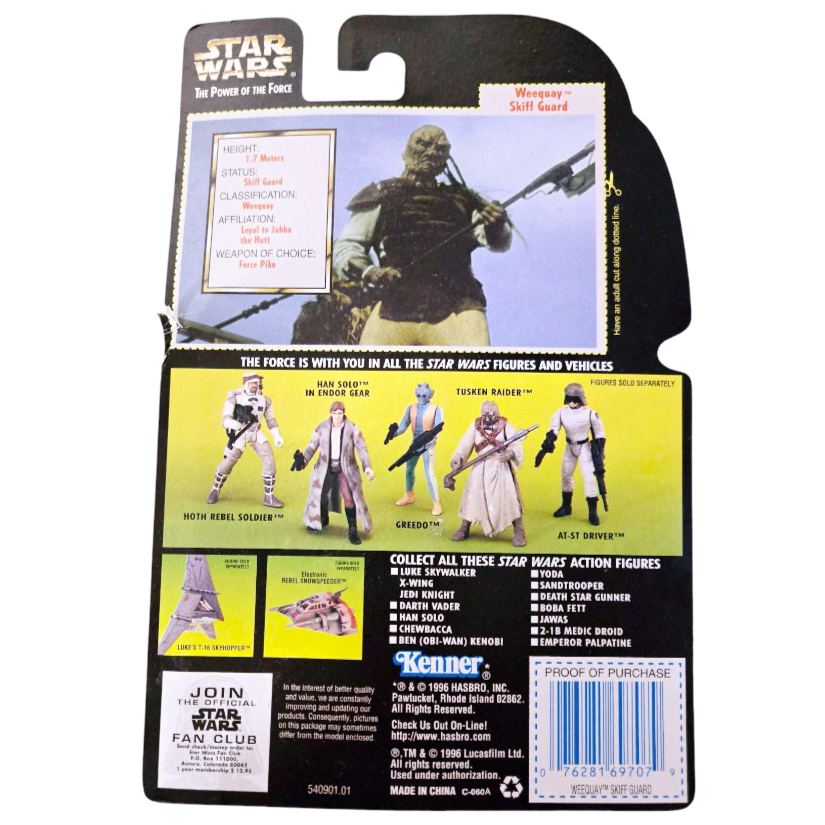 NIP *Kenner Star Wars: Power of the Force 'Weequay' Skiff Guard Figure 1005
