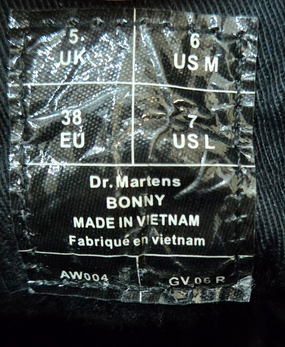 Dr Martens 'Bonny' Chukka Black Durable Canvas Shoe (Men/6 & Women/7)