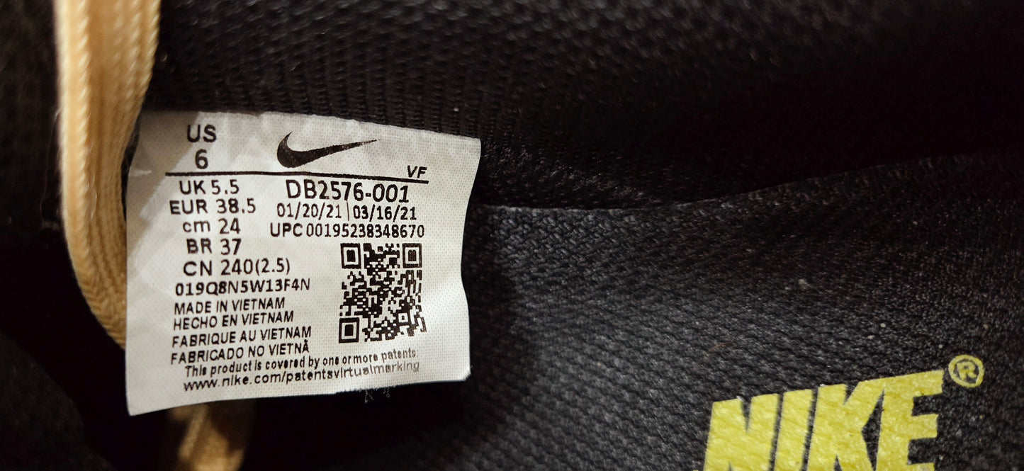 Nike Air Force 1/1 'Black Multi-Color' Patch Sneakers  Sz [M/6 & W/7.5] #DB2576-001