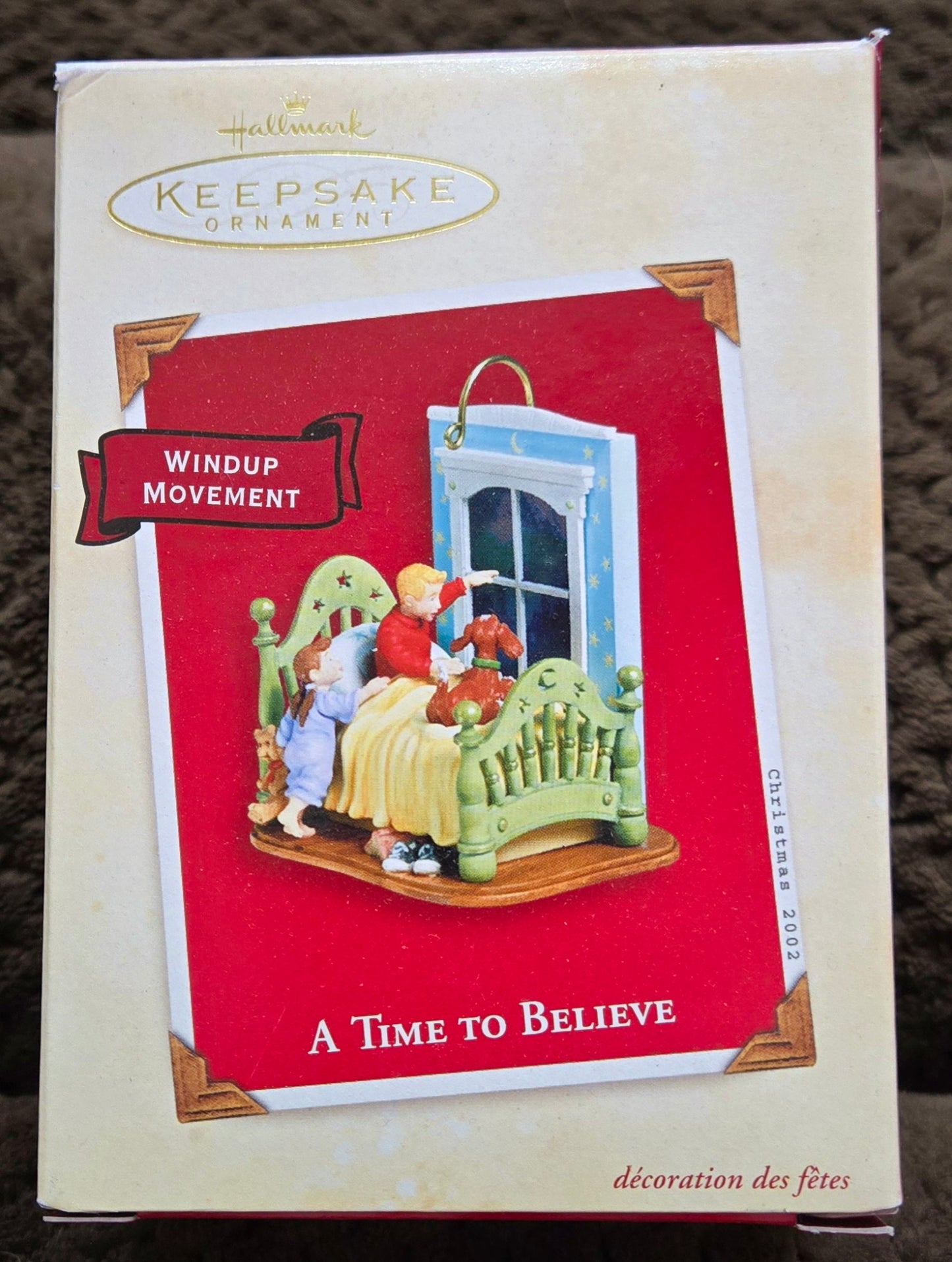 NIB *Hallmark Keepsake Ornament 'A Time To Believe' Windup Movement 2002