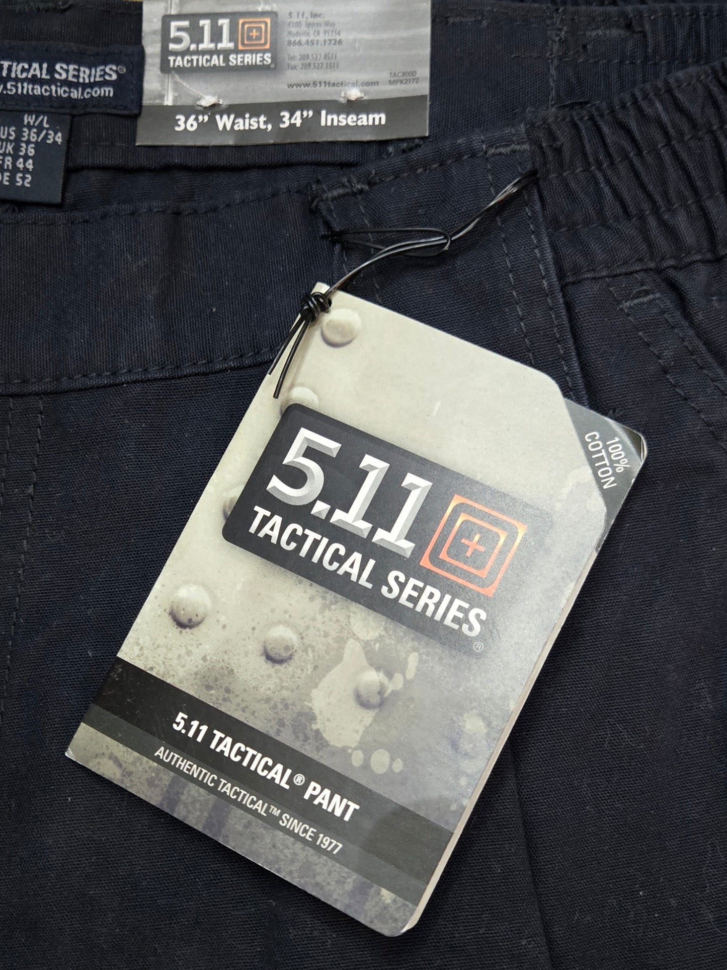 NWT *Tactical Series 5.11 Navy Canvas Pant Men (36/34)