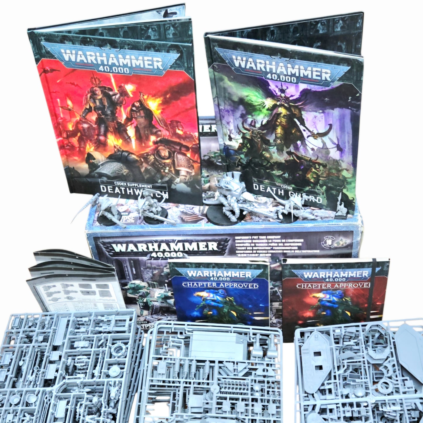 Warhammer 40k Imperial Guard (Astra Militarum) Lot Emperor's Fist Tank Co. Box/Codexes
