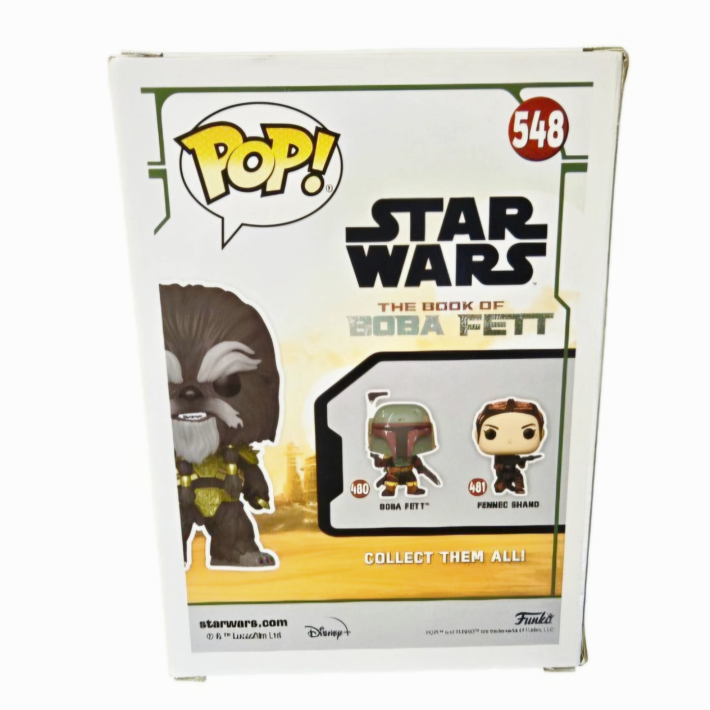 Star Wars Funko Pop Lot - Flocked Krrsantan #548 SE & Rey #307 Bobble-Heads