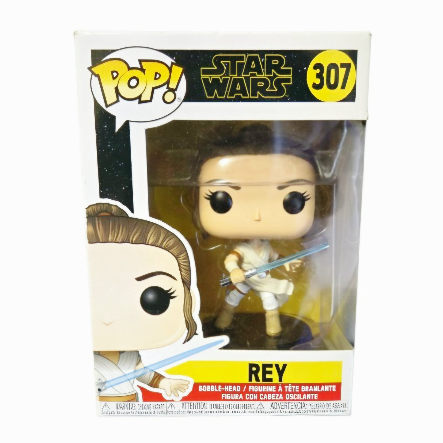 Star Wars Funko Pop Lot - Flocked Krrsantan #548 SE & Rey #307 Bobble-Heads