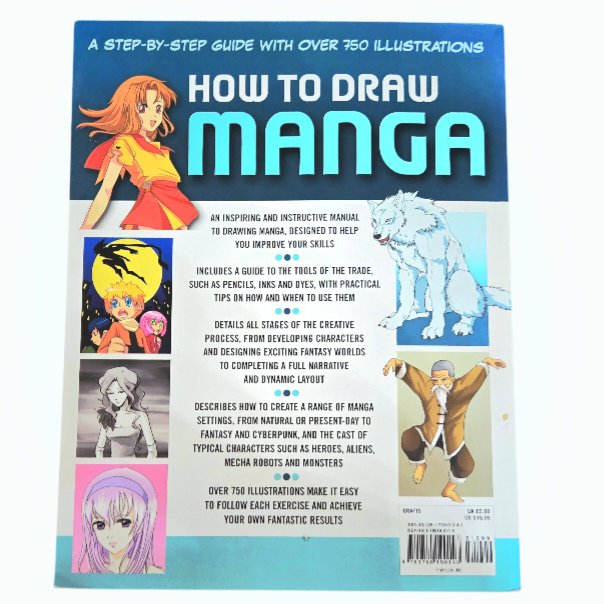 "How To Draw Manga: Step-By-Step Guide w/ Over 750 Illustrations" Book 2012