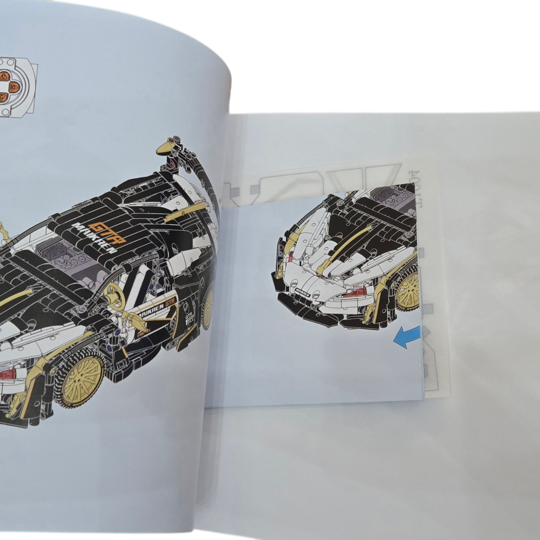 NIB *TUOMU Platinum McLaren GTR RaceCar Building Set Model T1004