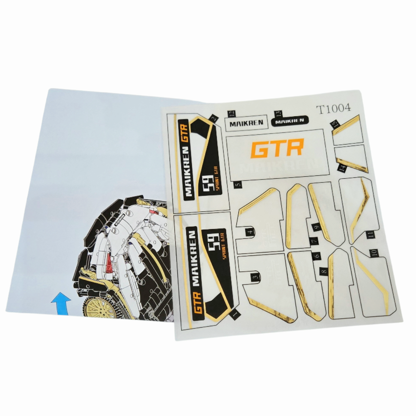 NIB *TUOMU Platinum McLaren GTR RaceCar Building Set Model T1004