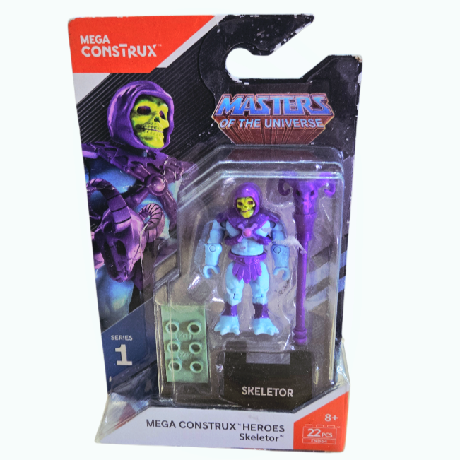 NIB *Mega Construx Heroes Series 1 Masters of the Universe Skeletor (22 pc) 2017