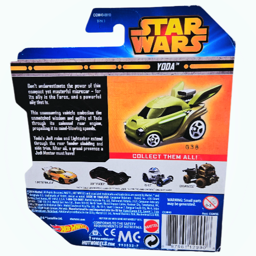NIP *Hot Wheels 2014 Star Wars Yoda Die-Cast Car (Scale 1:64)