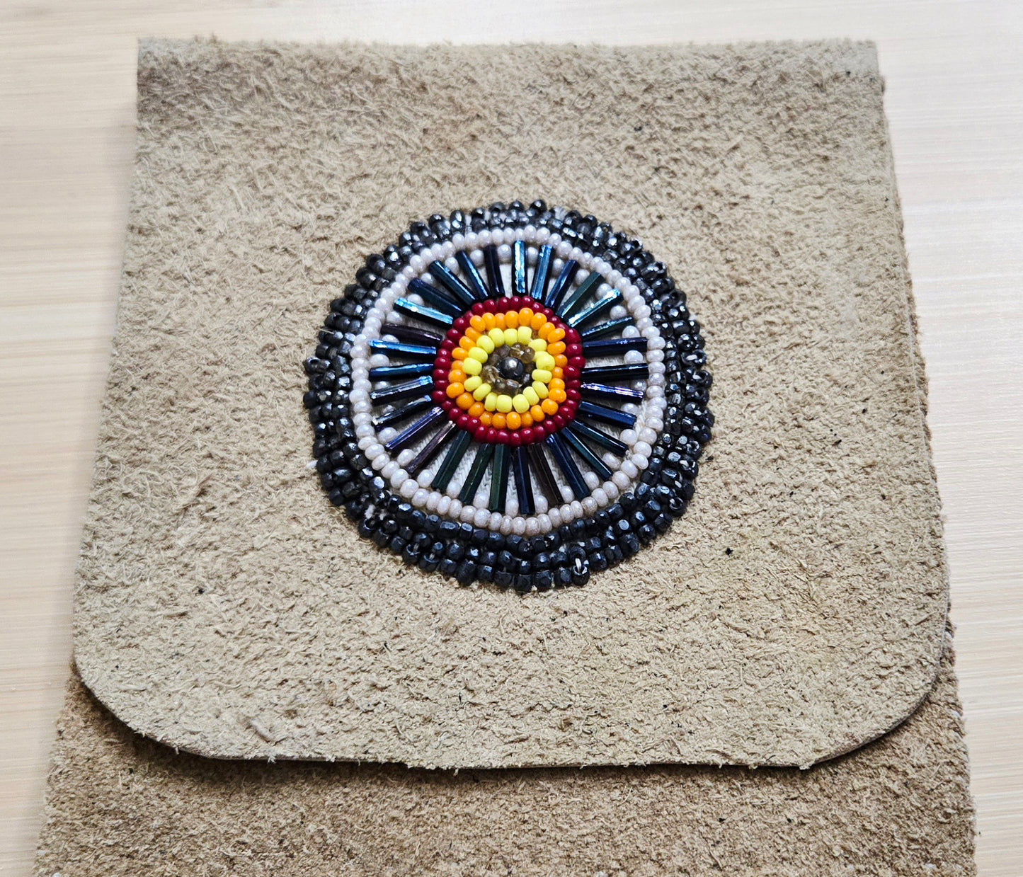 New *Beaded Fringe Leather Suede Bag (Unfinished)