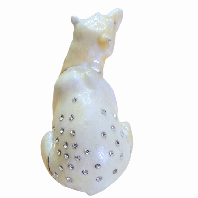 Polar *Bear & Cub Jeweled Trinket Box (with Austrian Crystals