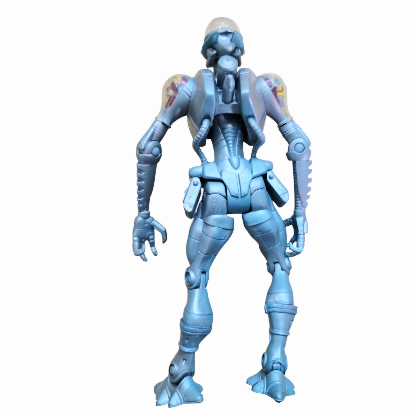 2006 Mattel/DC Super Heroes Series 3 "Select Sculpt" Metallic Blue Robotic Brainiac