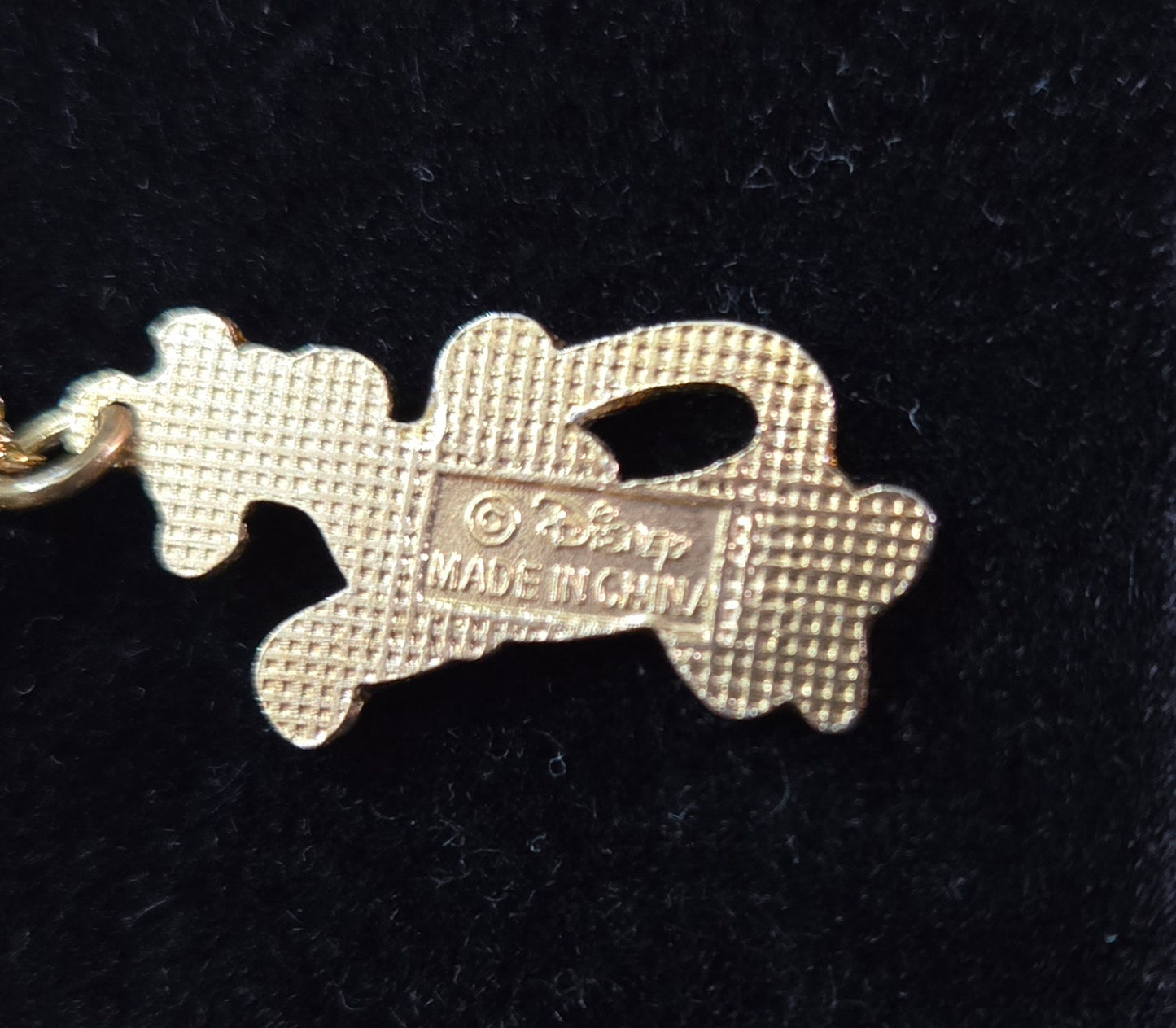 Official Walt Disney World Tigger Enamel Charm Pendant Necklace Gold Tone