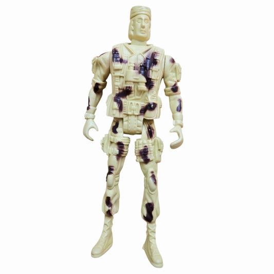 Vintage Greenbrier International 4" Military Action Figure - Tan Desert Camo Soldier