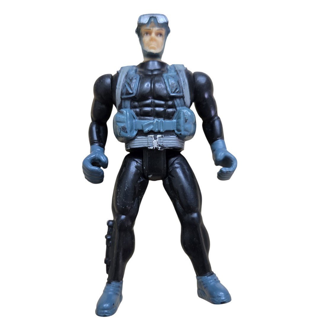 Chap Mei Soldier Force Frogman Diver 4" Action Figure Black Wetsuit