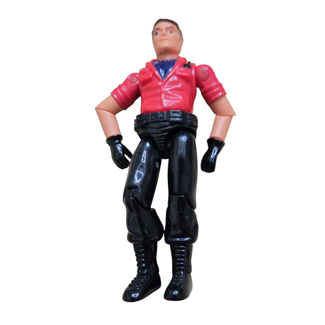 Vintage 4" Action Figure Red Shirt Black Pants Tactical Boots – Maisto / Bass Pro Shops