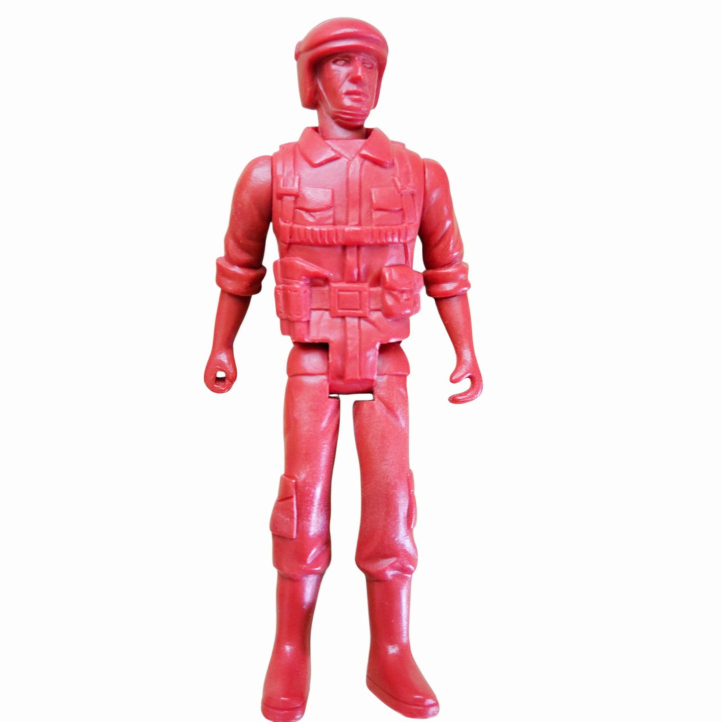 Vintage Red Plastic Action Figures Toy Soldiers Rescue Lot of 3 Greenbrier